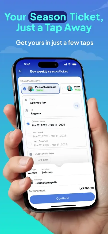 Pravesha: iOS · Season tickets
