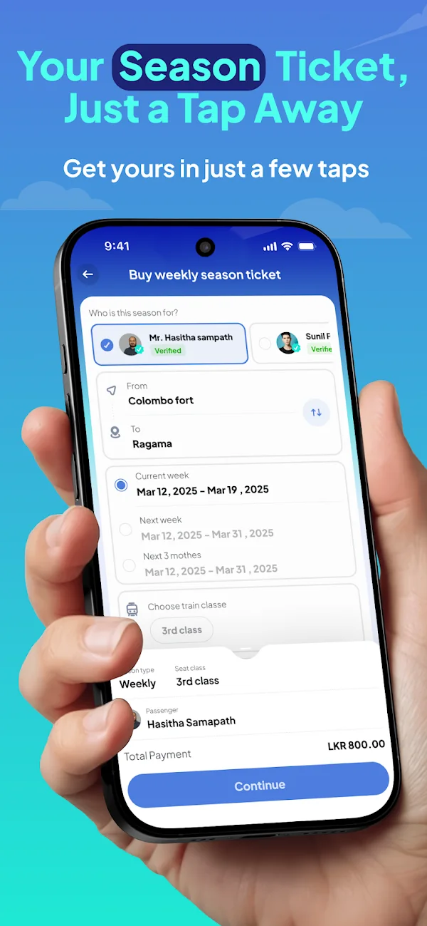 Pravesha: Android · Season tickets